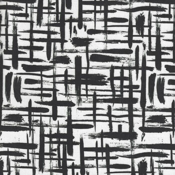 Around The Block  Paintbrush Plaid from Camelot Fabrics 2123020501 Black