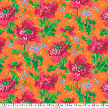 Kaffe Fassett Collective 2024 Free Spirit  PWPJ127 Red Pattern Papaver Poppy 