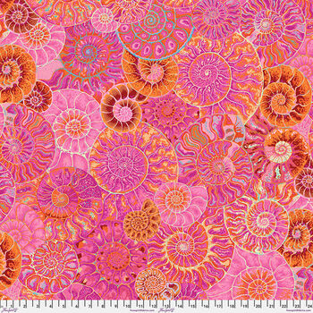 Kaffe Fassett Collective 2024 Free Spirit  PWPJ128 Pink Pattern Ammonites 