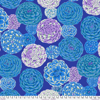 Kaffe Fassett Collective 2024 Free Spirit  PWPJ130 Blue Pattern Japonica 