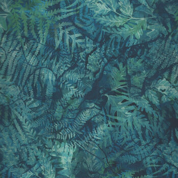 Northern Peaks by Edwards and Samra for Northcott Fabric DP2517146 Ferns Teal