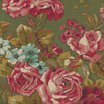 Rose Garden by Edyta Sitar for Andover Fabrics D 521 C G Style A Green Thumb