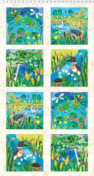 Summer Splash Panel 24 x 42 by Tracey English for Clothworks Y4100 Color 55