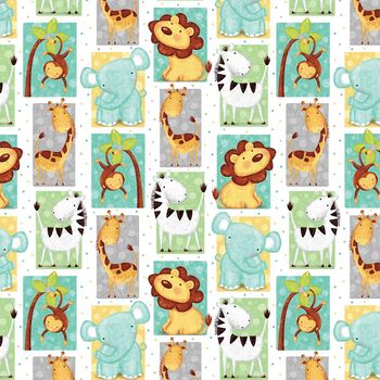 Sweet  Safari by Victoria Hutto for StudioE Fabrics 7237 014 Color Multi 