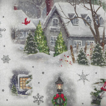 Winter Greetings By Gina Jane From QT Fabrics D1649  28336  Z Village