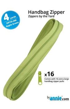 byannieand39s  Handbag Zipper Zippers  By The Yard Apple Green