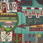 Adventure Awaits for Blank Textiles Route 66 Icons BQ2936 067 Slate.