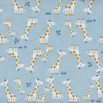 Cosmo Textiles Giraffe Printed in Japan Good Taste AP31405 Color 2B Blue.