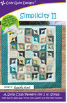 Cosy Quilt Designs "Simplicity ll " Pattern .