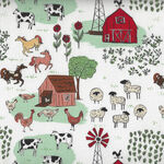 Farm Livin' For Riley Blake Designs C15180 White.