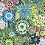 Floral Crochet 108" Wide Quilt Back From P&B Fabrics FCRO#04774 Colour G.