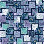 Gypsy Flutter by Elsie Ess For Blank Quilting Corp. Patt.3057 077 Dark Blue. Pat