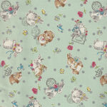 Marshmallow Glitter by KOKKA Fabrics LOA-36040 2B15.Mint Green.