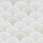Mixed Metals by Hoffman Fabrics Q4519 003M Color White Silver Gold Metallic.