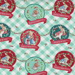 Peter Rabbit Beatrix Potter For Visage Textiles Fabric 3262-05 Festive Gingham.