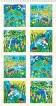 Summer Splash Panel 24" x 42" by Tracey English for Clothworks Y4100 Color 55.