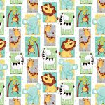 Sweet  Safari by Victoria Hutto for StudioE Fabrics 7237 014 Color Multi. 