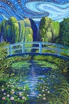 Watergarden by Ira Kennedy for Northcott Panel 24" x 42" Monet Water Lillies.