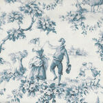 Yuwa Live Life Collection Made in Japan VOILE Design 394009 Colour A Blue Toile.