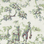 Yuwa Live Life Collection Made in Japan VOILE Design 394009 Colour C Green Toile
